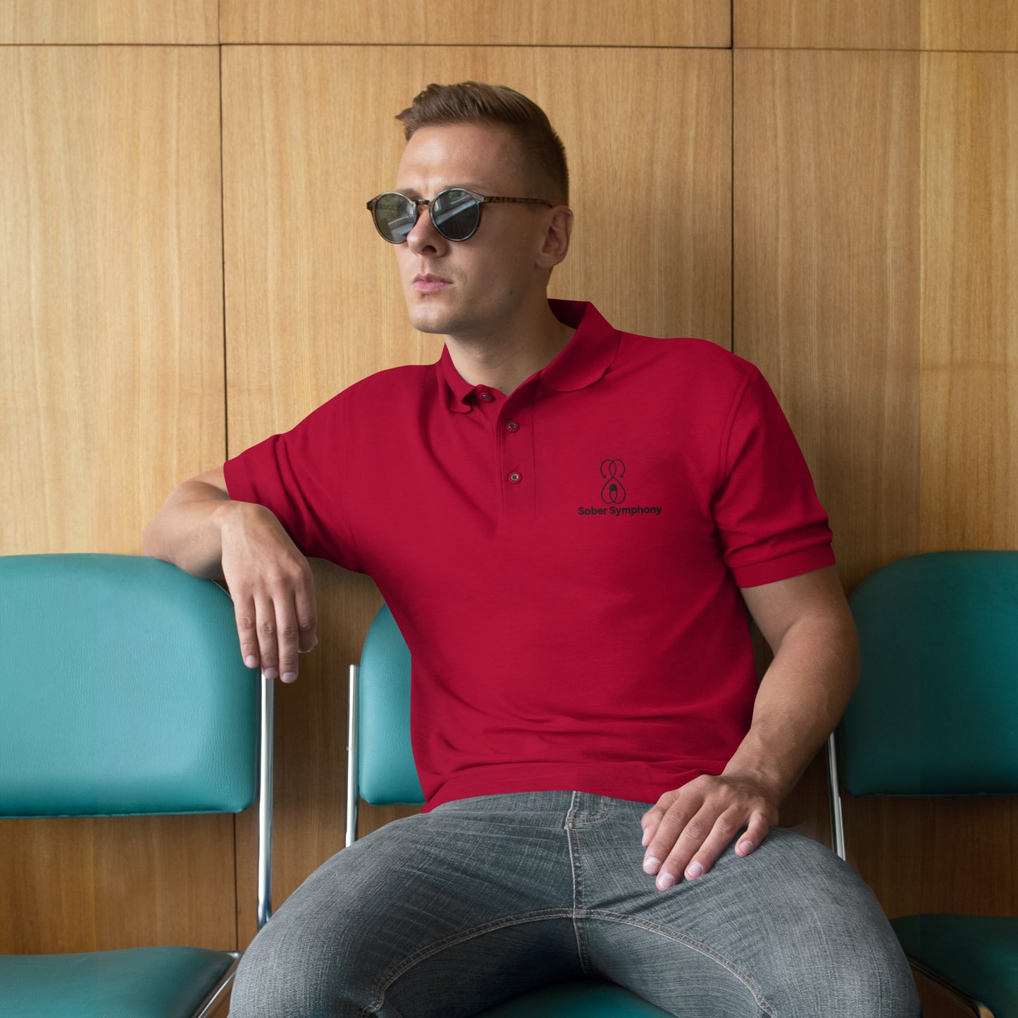 Sober Symphony® - Men's Premium Polo Shirt