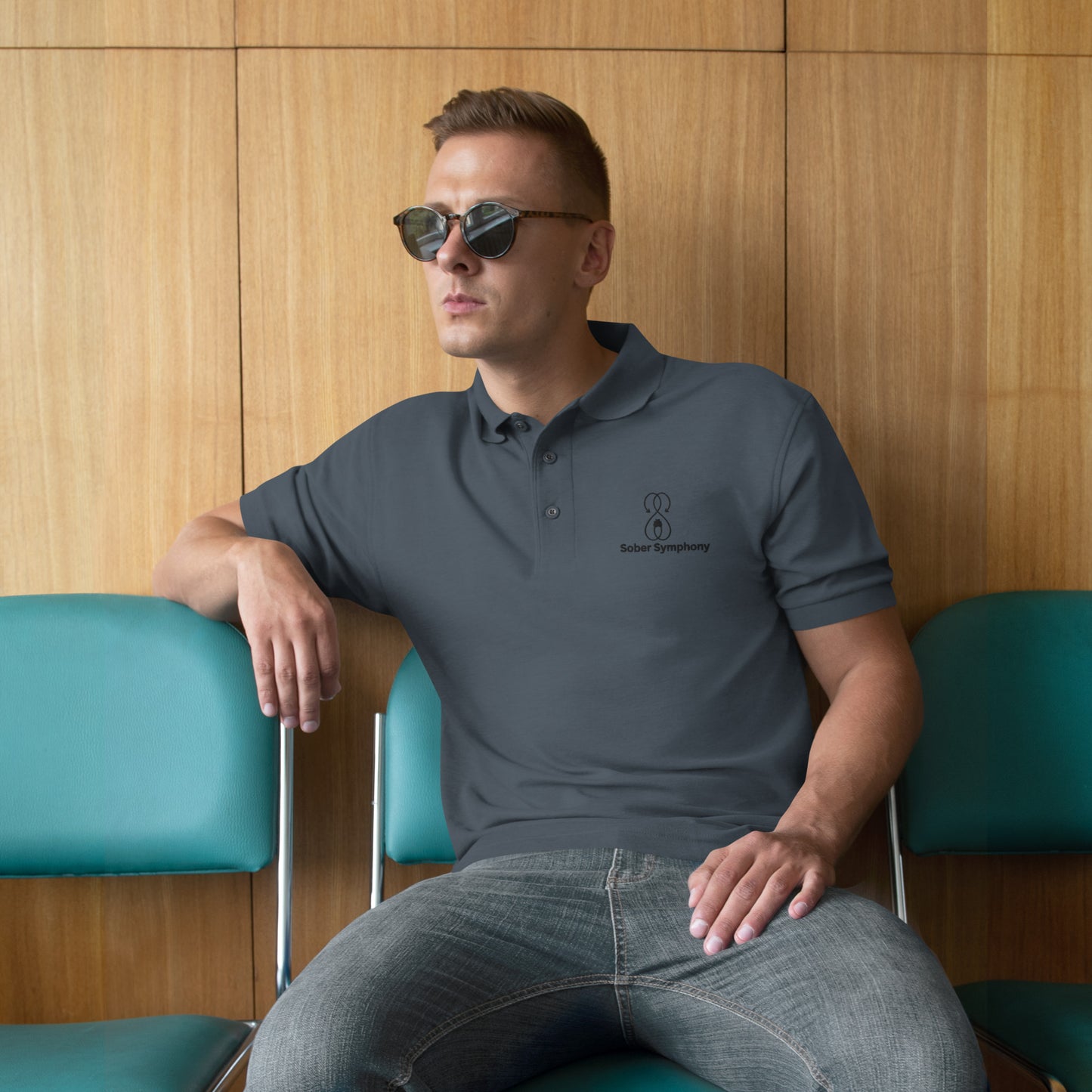 Sober Symphony® - Men's Premium Polo Shirt