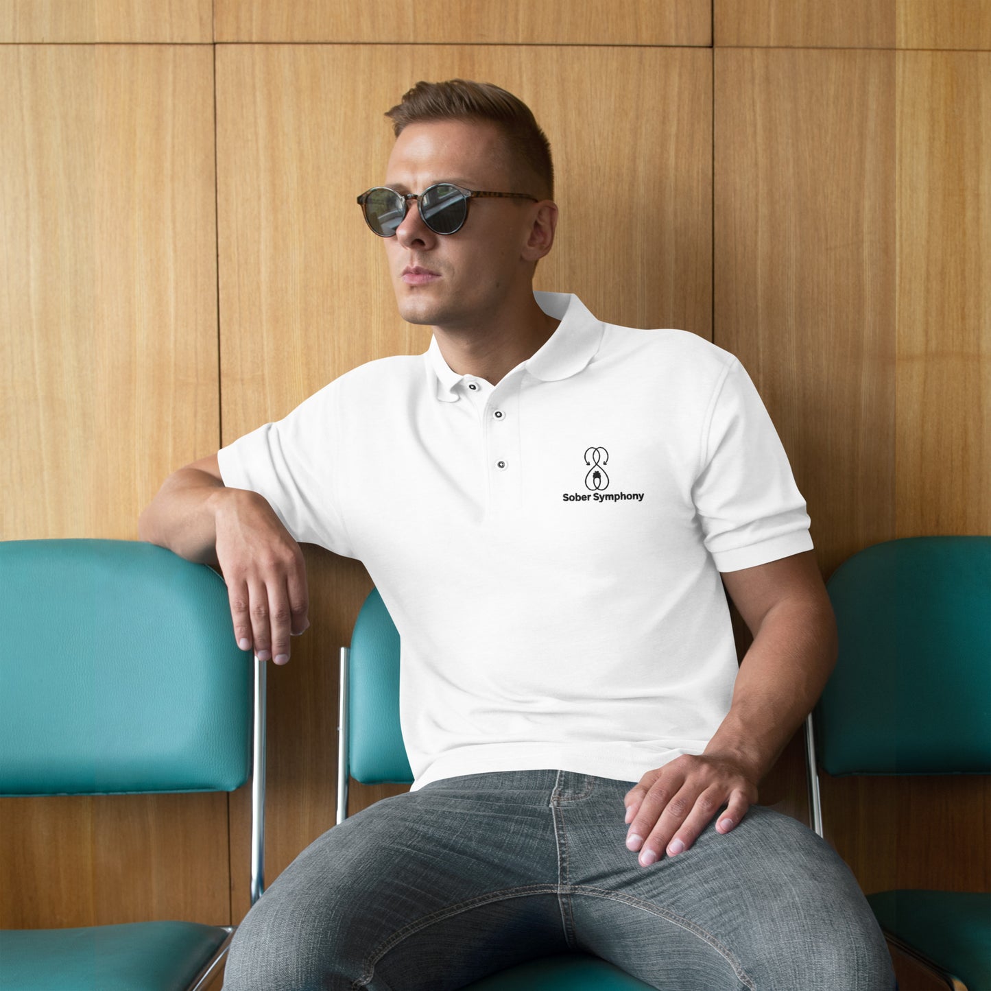 Sober Symphony® - Men's Premium Polo Shirt