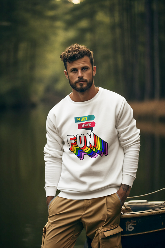 Must Have Fun - Men's Sweatshirt - Sober Symphony®